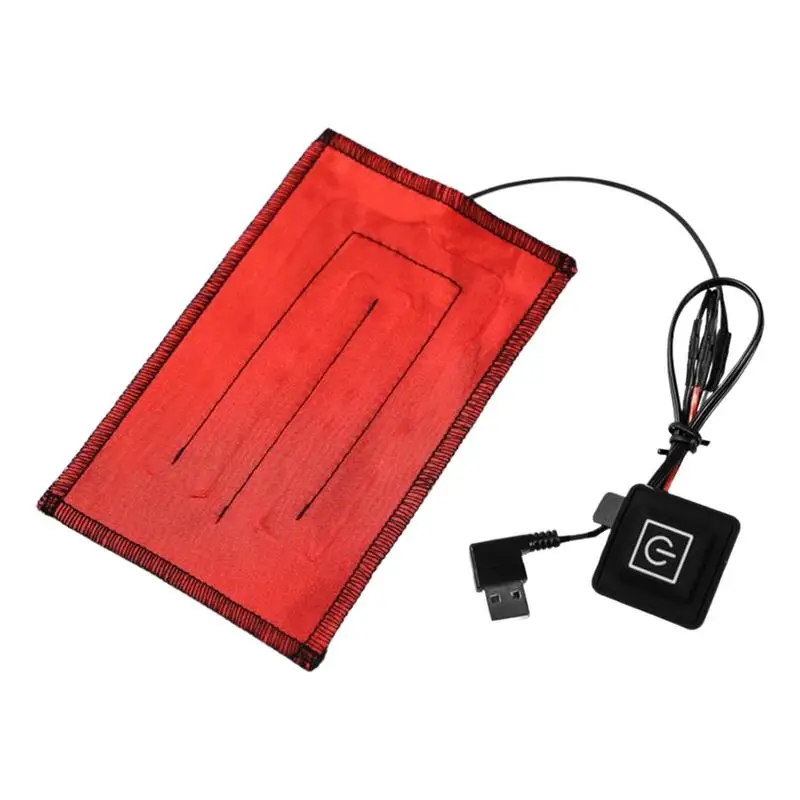 Elektrikli Isıtmalı Ped Giysi isıtma pedi USB Karbon Fiber Elektrikli Bez Isıtıcı Vücut İsıtıcı Ped Açık Kış Kamp için Gece