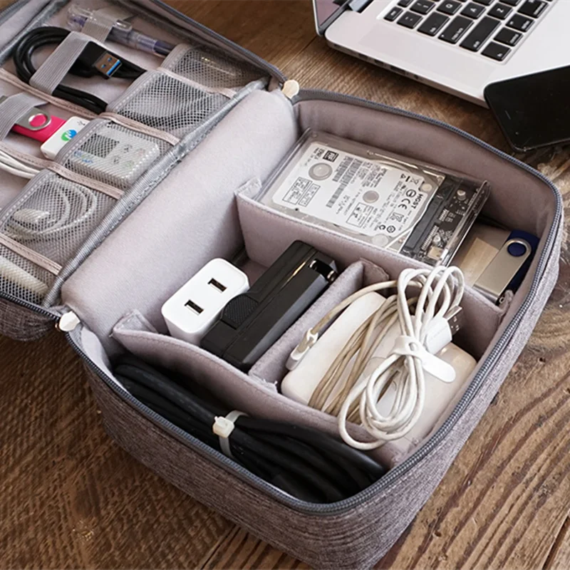 Taşınabilir Kulaklık saklama çantası Veri kablo düzenleyici Çantası Çok Fonksiyonlu Dijital Alet Çantası Şarj Disk Su Geçirmez saklama çantası