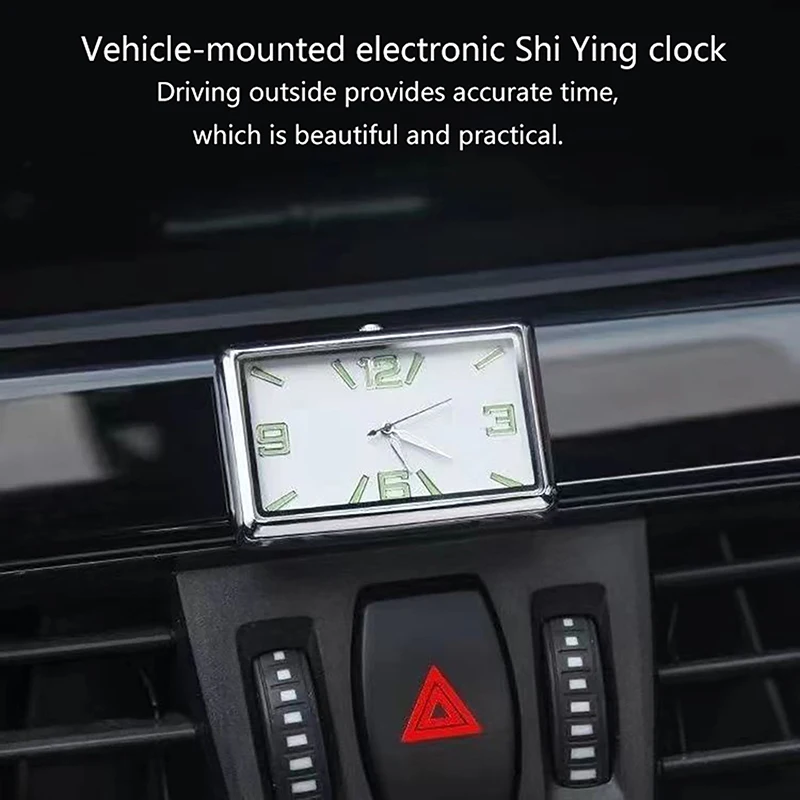 1 Adet Otomobil Kuvars Saatler İzle Araba Dekorasyon Süsler Araç Paslanmaz Çelik Moda Otomatik Kuvars Saat Saatler