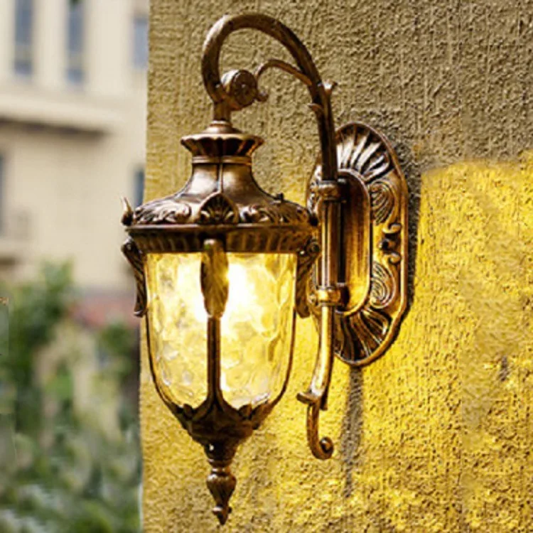Avrupa Tarzı Dış Duvar Lambası Kapalı ve açık su geçirmez LED duvar Lambası Basit Koridor Kapı Balkon Villa Bahçe Lambası