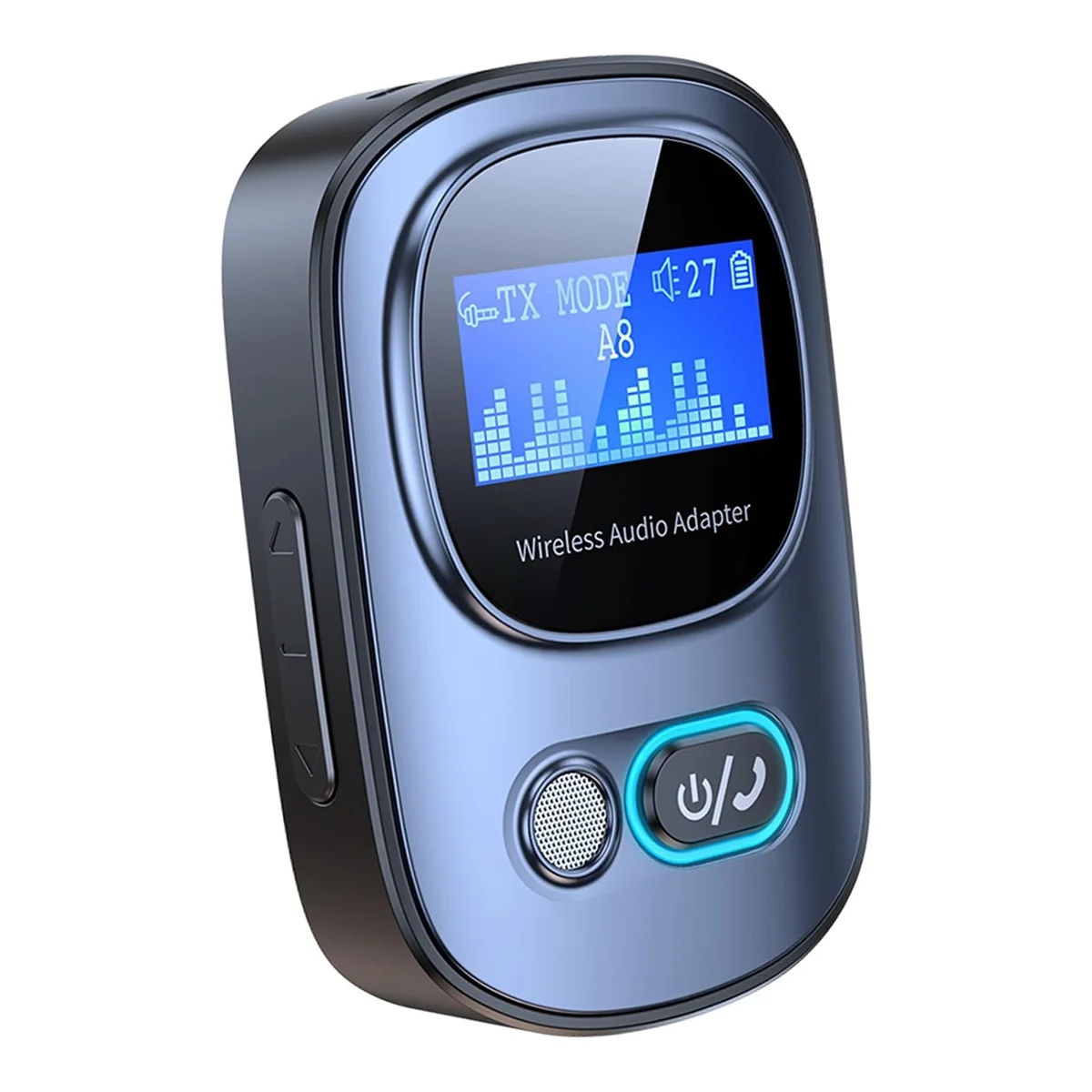 Bluetooth 5.3 Verici Alıcı Mini Taşınabilir Kablosuz Ses Adaptörü için LED Ekran ile TV / PC / Araba / Ev Stereo