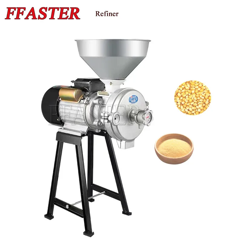 Elektrikli Tahıl Değirmeni Değirmeni Ticari Taşlama makinesi kuru / ıslak tahıl Soya Mısır Baharat ot fasulye Kırıcı Pulverizer