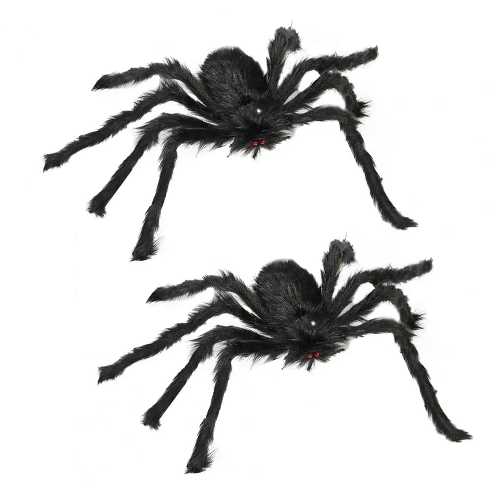 Gerçekçi Örümcek Prop Gerçekçi Peluş Örümcek Süslemeleri Cadılar Bayramı Partileri için Bükülebilir Kaçış Odaları için Ağaç Asılı Örümcek
