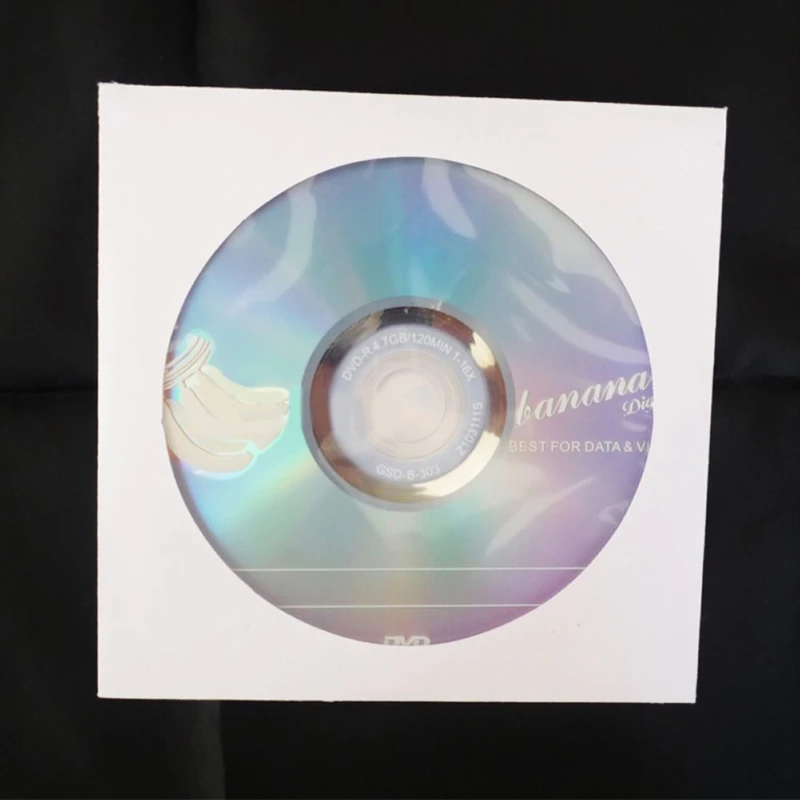 kılıf Kapak Zarfı için 50 kollu Mini Kağıt DVD Kapağı
