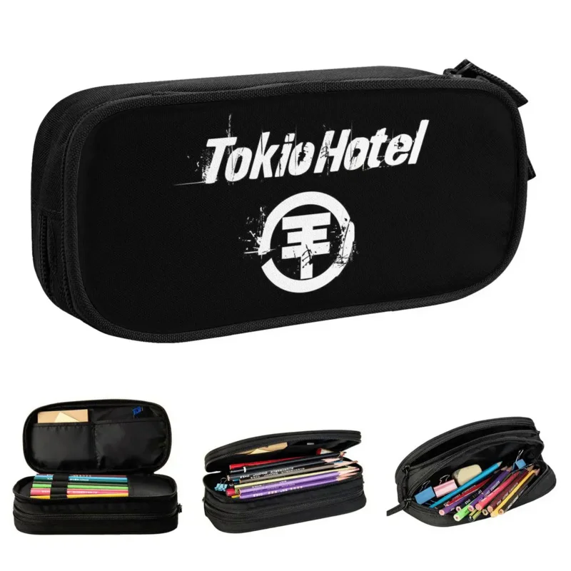 Tokio Otel Logosu Kalem Kutusu Yeni Kaya Kalem Çantası Öğrenci Büyük Depolama Okul Malzemeleri Hediyeler Kalem Kutusu