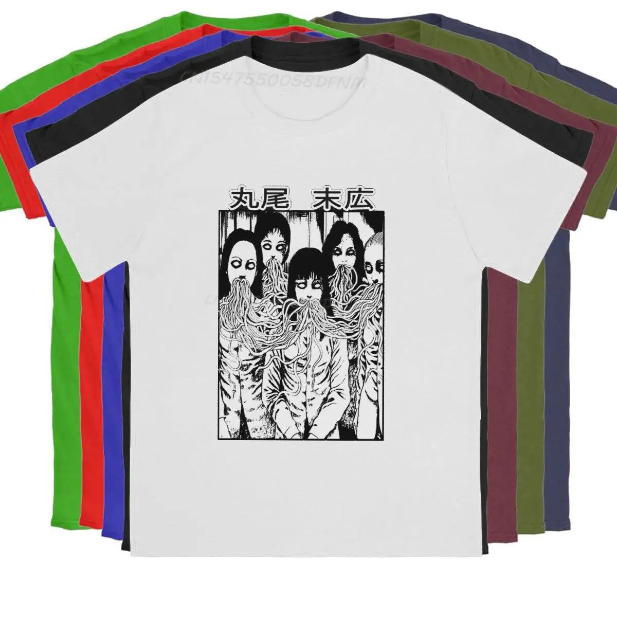 Tomie-1 T-Shirt Erkekler Junji Vintage Saf Pamuk Tees Camisas Erkekler grafikli tişört Erkek Büyük Boy T-Shirt Grafik Kawaii Giysileri